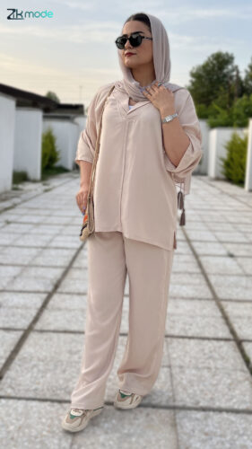 ست شومیز شلوار زنانه بیرونی وارش