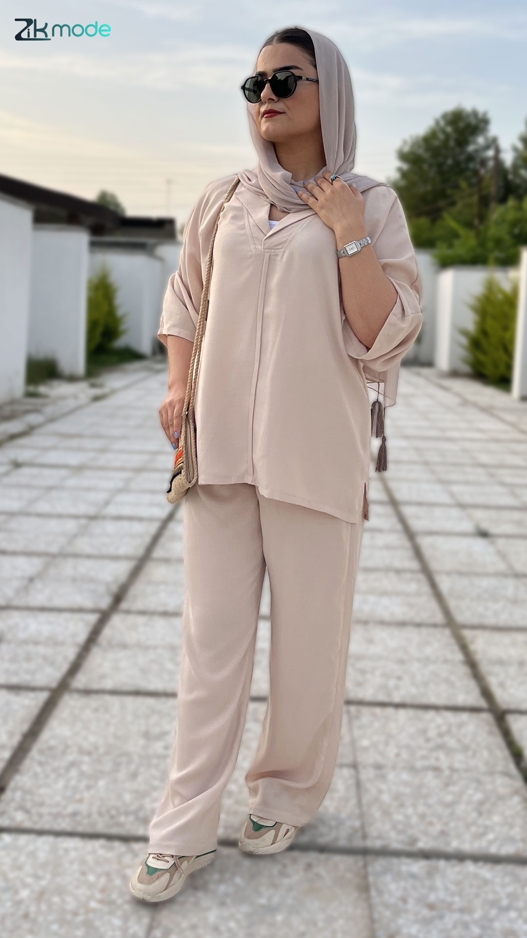 ست شومیز شلوار زنانه بیرونی وارش